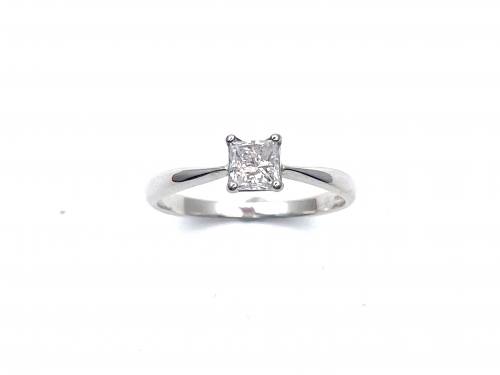 18ct Princess Cut Diamond Ring 0.42ct