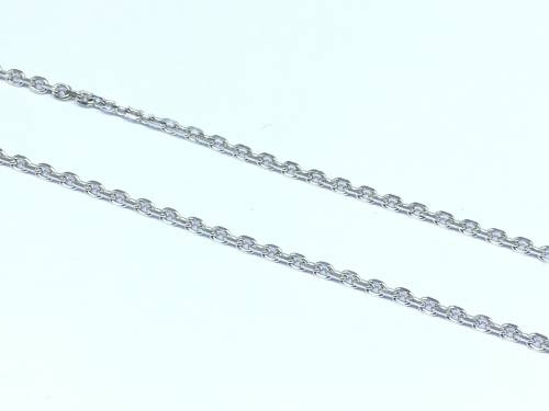 9ct White Gold Trace Chain 18 inch