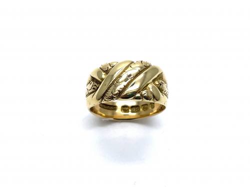 An Old 18ct Yellow Gold Fancy Ring Birmingham 1901