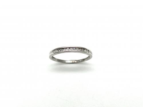 9ct White Gold Diamond 1/2 Eternity