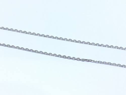 9ct White Gold Trace Chain 20 Inch