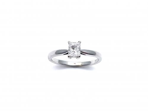 18ct Emerald Cut Diamond Solitaire Ring