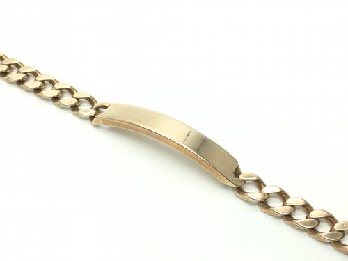 9ct Yellow Gold ID Flat Curb Bracelet