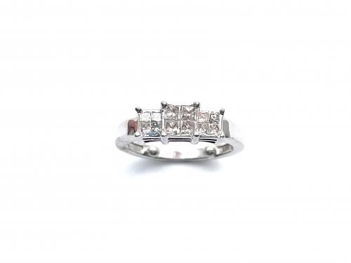 18ct Diamond Cluster Ring 0.50ct