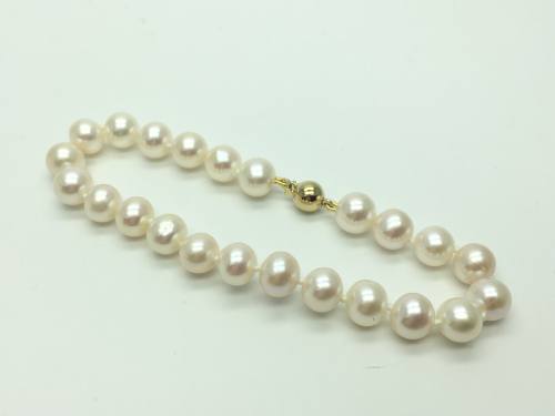 White Freshwater Cultured Pearl Bracelet