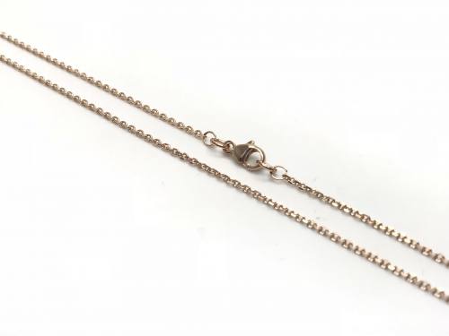 9ct Rose Gold Close Trace Chain 20 inch