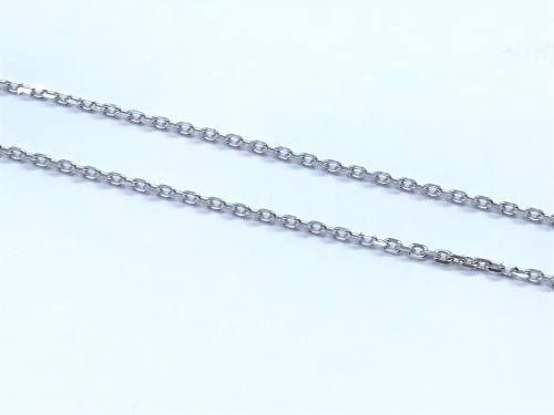 18ct White Gold Trace Chain 16 Inch