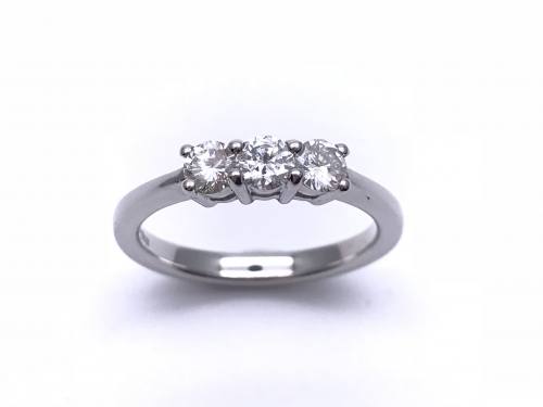 Platinum Diamond 3 Stone Ring 0.50ct