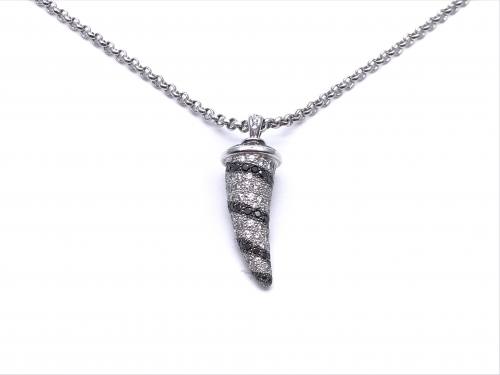 18ct Diamond Pendant & Chain