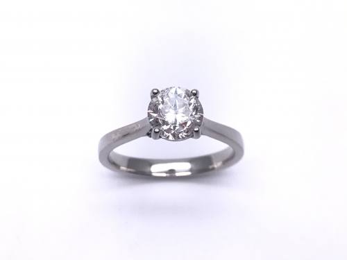 Platinum Diamond Solitaire Ring 1.50ct