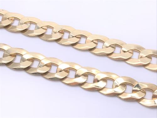 9ct Yellow Gold Curb Chain 26 Inch