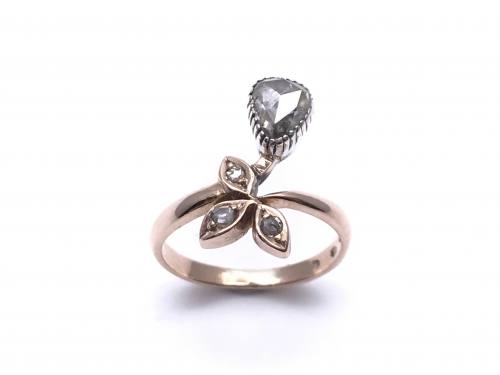 An Rose Cut Diamond Ring