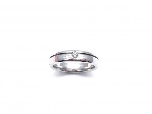 18ct White Gold Diamond Wedding Ring