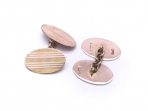 9ct Rose Gold Cufflinks