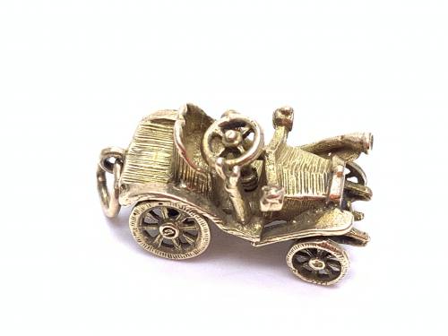 9ct Yellow Gold Old Car Charm