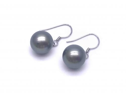 Tahitian Grey Pearl Earrings 11mm