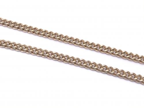 9ct Yellow Gold Curb Necklet 18 Inch