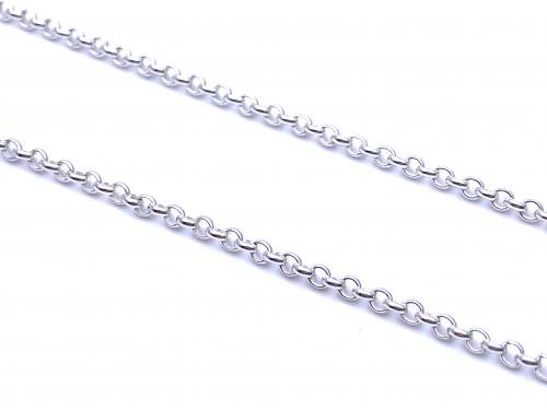 Silver Round Belcher Chain 18 inch
