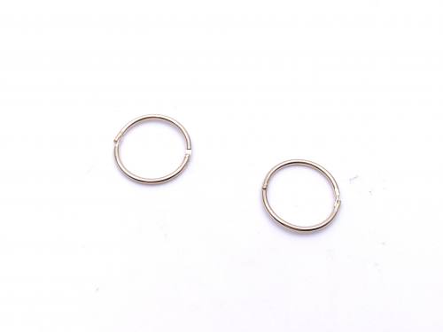 9ct Yellow Gold Hinged Sleepers 10mm