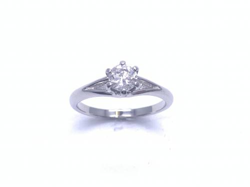 Platinum Diamond Solitaire Ring 0.53ct