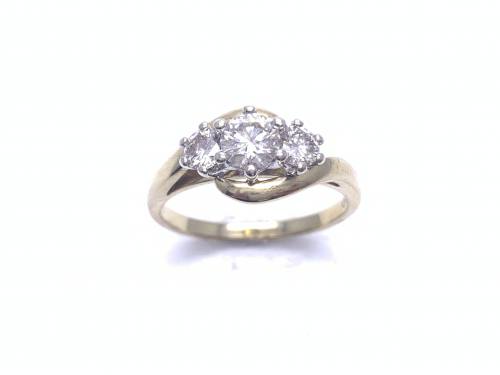 9ct Diamond Three Stone Ring