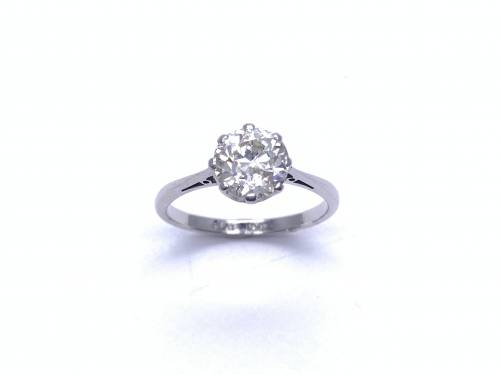 An Old Diamond Solitaire Ring App 1.46ct