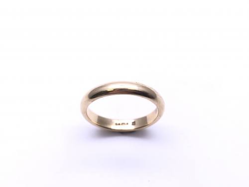 9ct Yellow Gold Wedding Ring 3mm