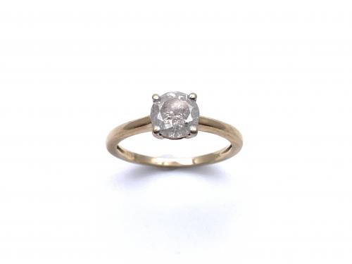 9ct Yellow Gold Diamond Solitaire Ring