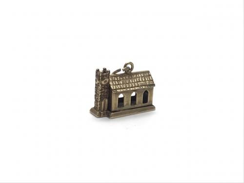 9ct Yellow Gold Church Charm