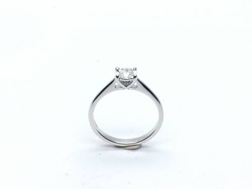 9ct White Gold Diamond Solitaire Ring