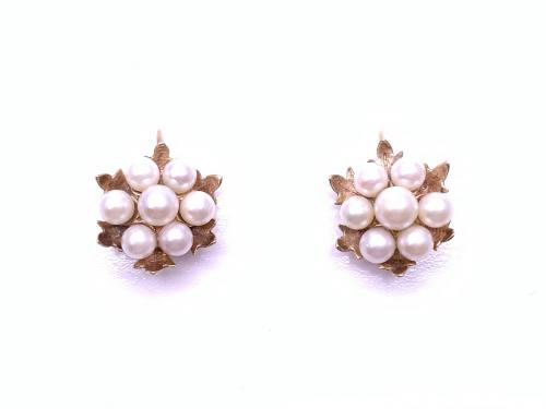 Cultured Pearl Screwback Earrings