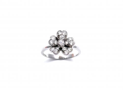 Diamond Flower Ring