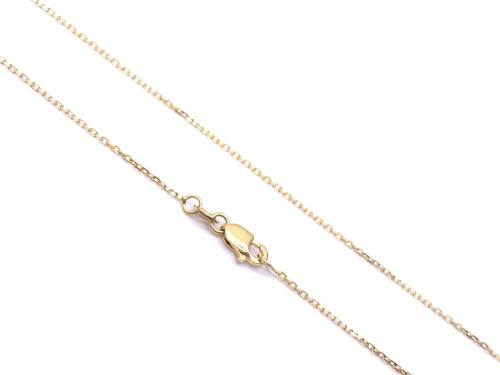 18ct Yellow Gold Trace Chain 16 inch