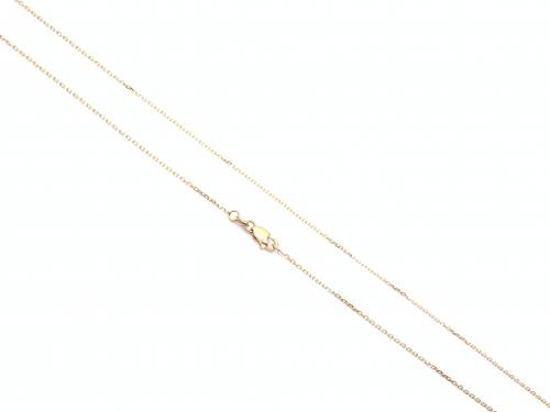 18ct Yellow Gold Trace Chain 20 inch