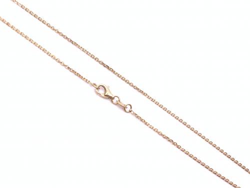 9ct Yellow Gold Trace Chain 16 inch