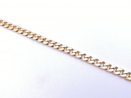 9ct Yellow Gold Curb Bracelet 7 1/2inch