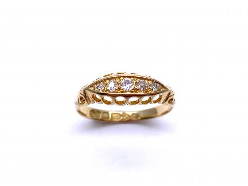 18ct Diamond 5 Stone Ring Chester 1907