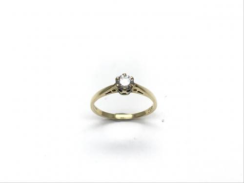 18ct Diamond Solitaire Ring 0.33ct
