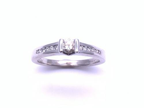 18ct White Gold Diamond Ring 0.33ct