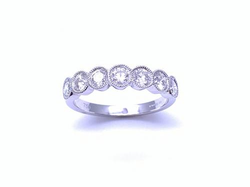 18ct White Gold Diamond 7 Stone Ring 1.01ct