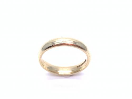9ct Yellow Gold Soft Court Wedding Ring