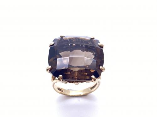 9ct Yellow Gold Smokey Quartz Ring