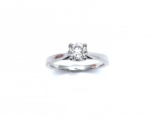 18ct White Gold Diamond Solitaire Ring