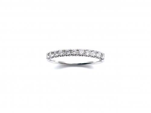 Platinum Diamond Half Eternity Ring 0.33ct