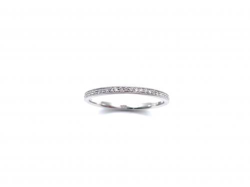 Platinum Diamond Half Eternity Ring 0.10ct