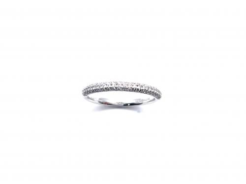 Platinum Diamond Half Eternity Ring 0.26ct