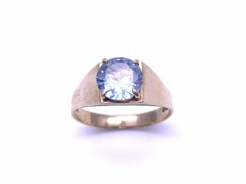 9ct Yellow Gold Blue Topaz Ring