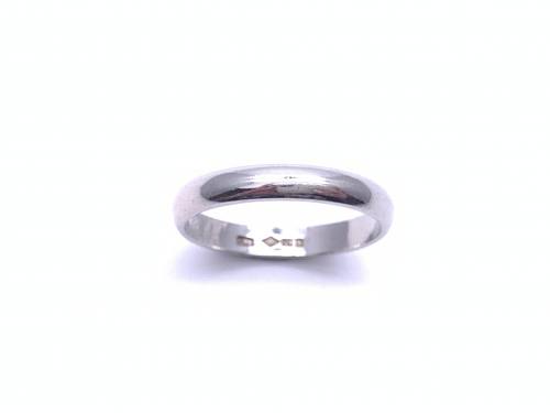 Platinum Plain Wedding Ring 3mm K