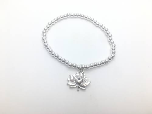 Stainless Steel Expandable Palm Leaf Bracelet