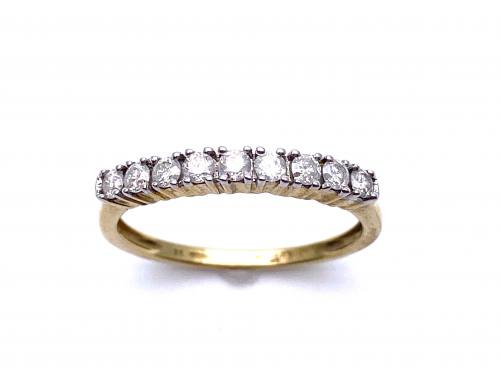 9ct Yellow Gold Diamond Eternity Ring